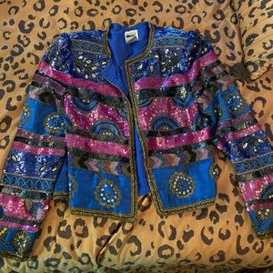 Leslie Fay Evenings vintage sequin jacket